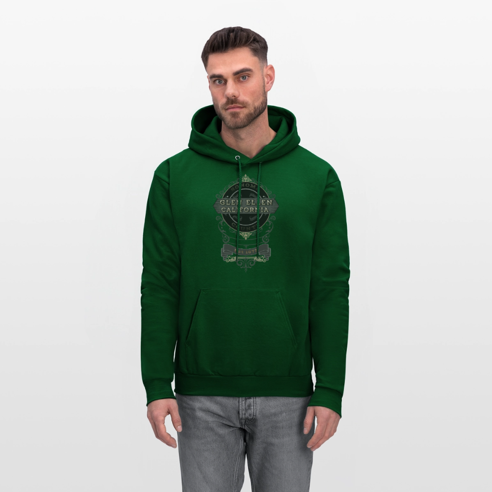 Glen Ellen Vintage Emblem Men's Hoodie - forest green