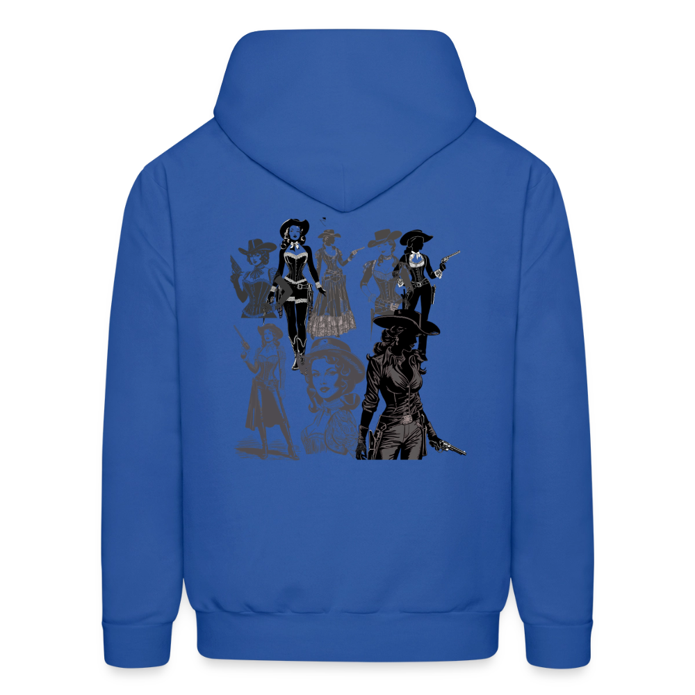 Outlaw Women Men's Fitted Cotton/Poly T-Shirt - royal blue