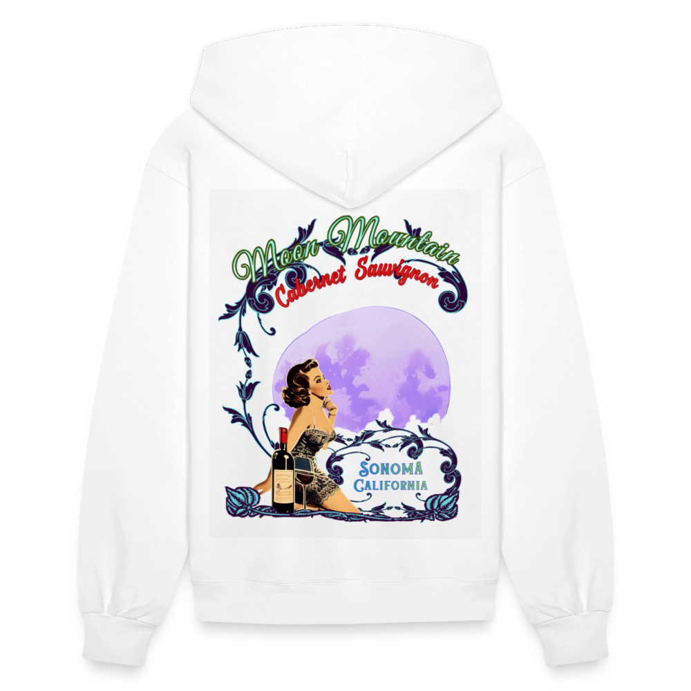 MOON MOUNTAIN CABERNET SAUVIGNON PINUP Women's Hoodie - white