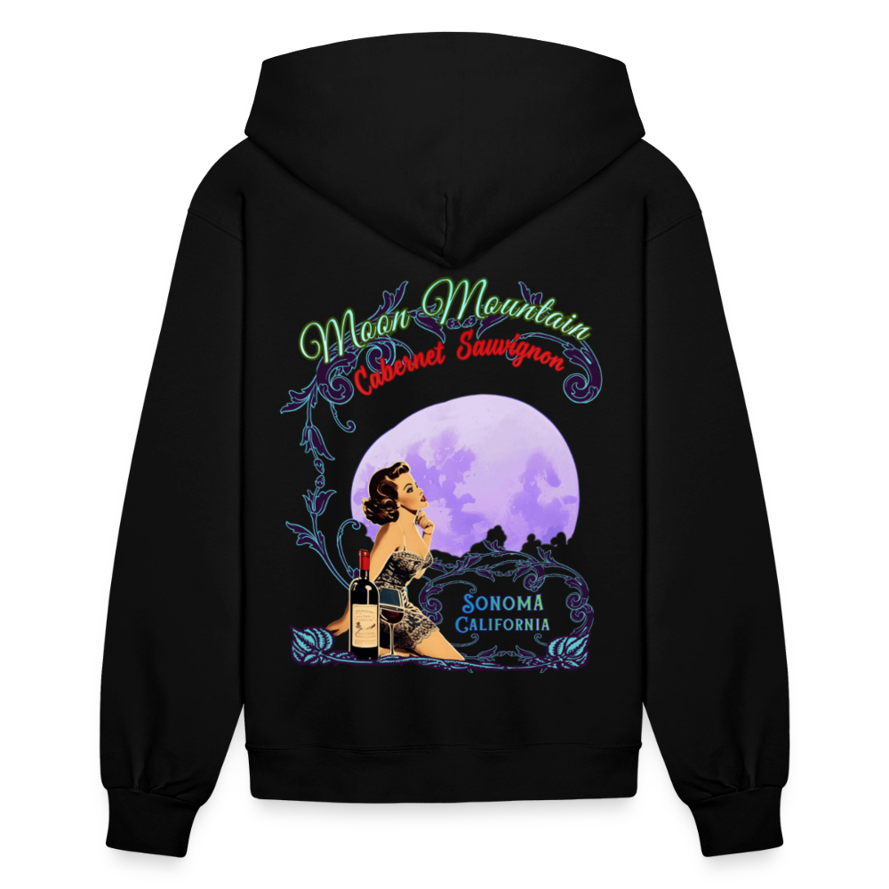 MOON MOUNTAIN CABERNET SAUVIGNON PINUP Women's Hoodie - black