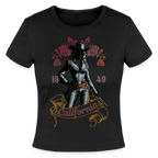 California Cowgirl Fitted Cotton/Poly T-Shirt - black