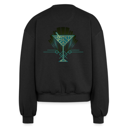 Women's Fleece Crewneck Sweatshirt - black