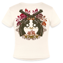 California Cowgirl Fitted Cotton/Poly T-Shirt - natural