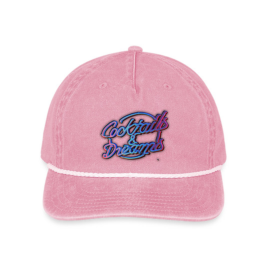 Cocktails & Dreams Vintage Washed Rope Cap - Baseball Caps from Spreadconnect