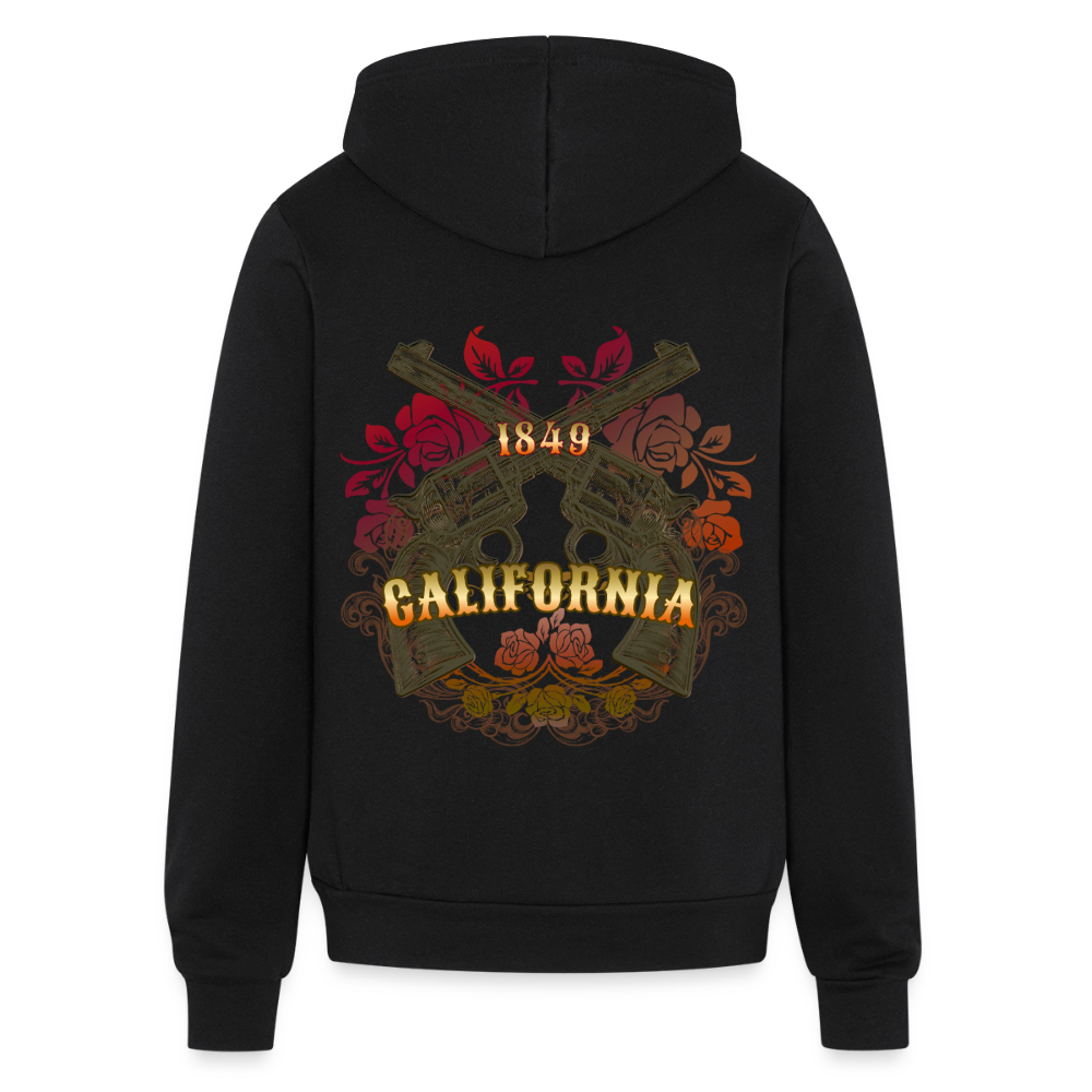 California Outlaw Full Zip Hoodie - black