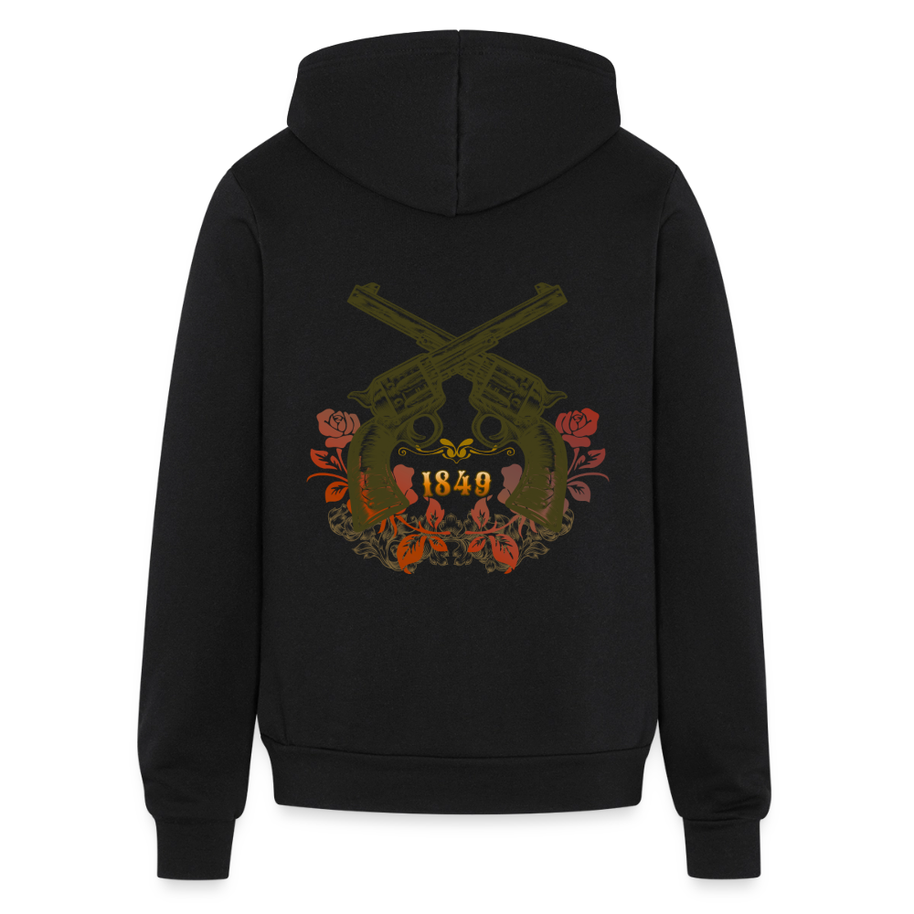 Vintage Outlaw Unisex Full Zip Hoodie - black