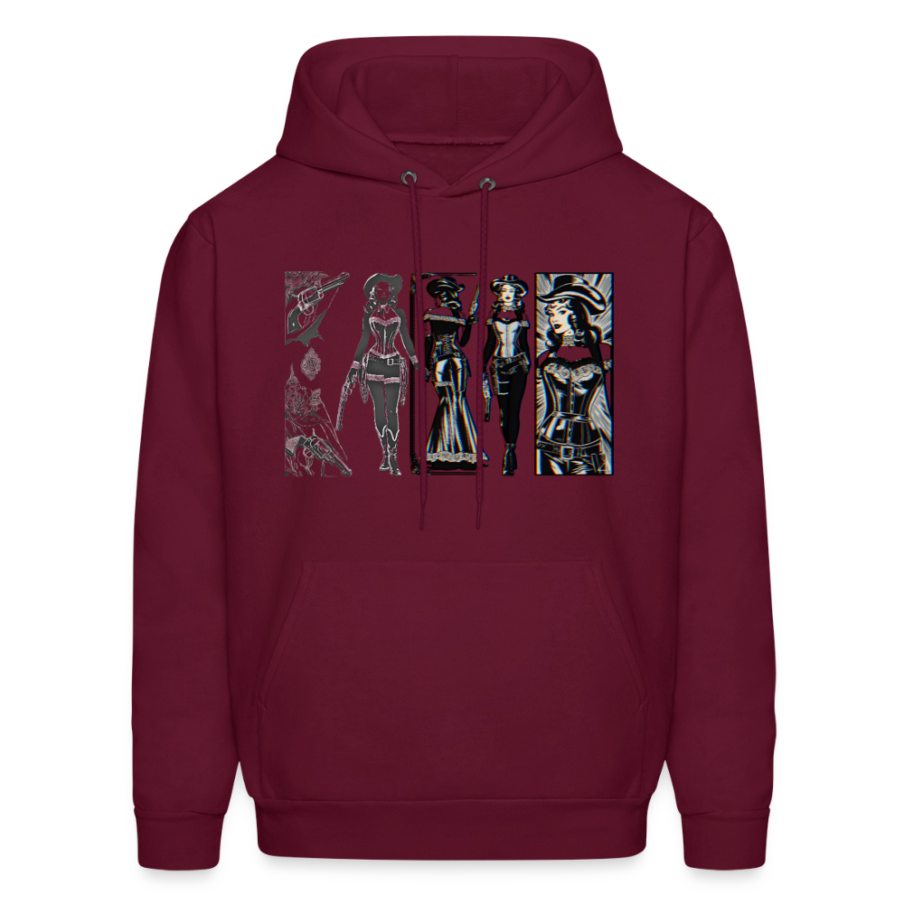 Outlaw Women Men's Fitted Cotton/Poly T-Shirt - burgundy