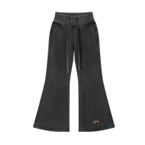 California Bear Vintage Washed Flared Fleece Pants