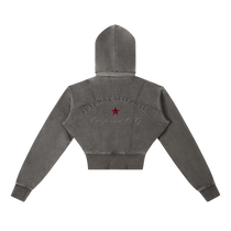 California O.G. Vintage Wash Cropped Women's Hoodie
