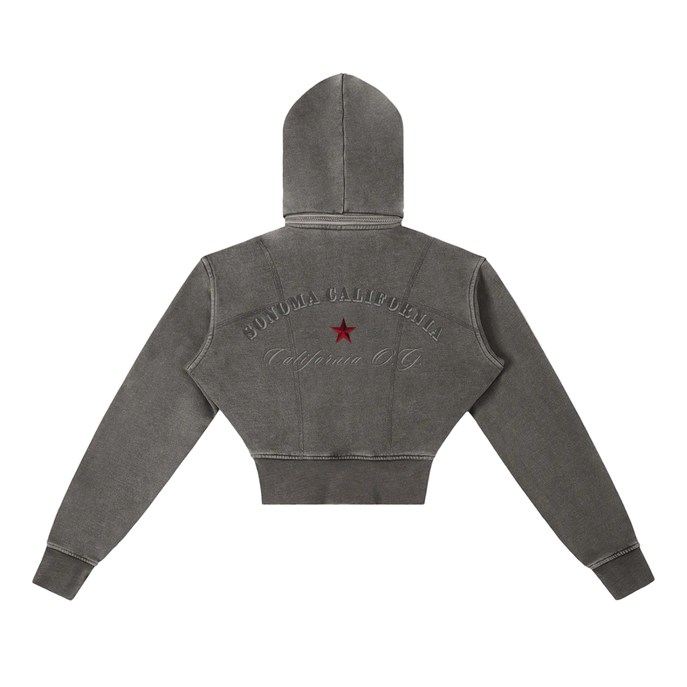 California O.G. Vintage Wash Cropped Women's Hoodie