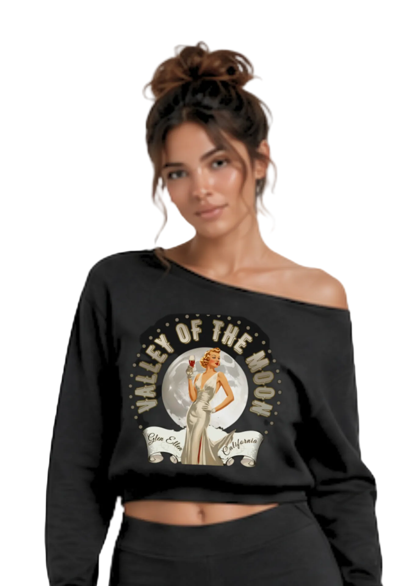 Valley of the Moon Glam Slim-Fit Flared Sweatpants