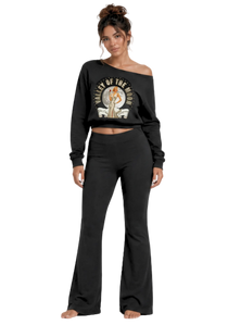 Valley of the Moon Glam Slim-Fit Flared Sweatpants