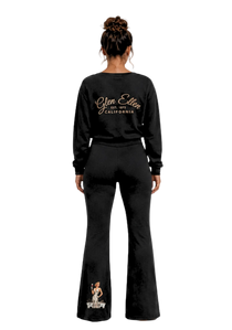 Valley of the Moon Glam Slim-Fit Flared Sweatpants