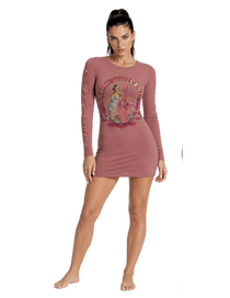 Pinot Noir Pinup Women's Long Sleeve Dress