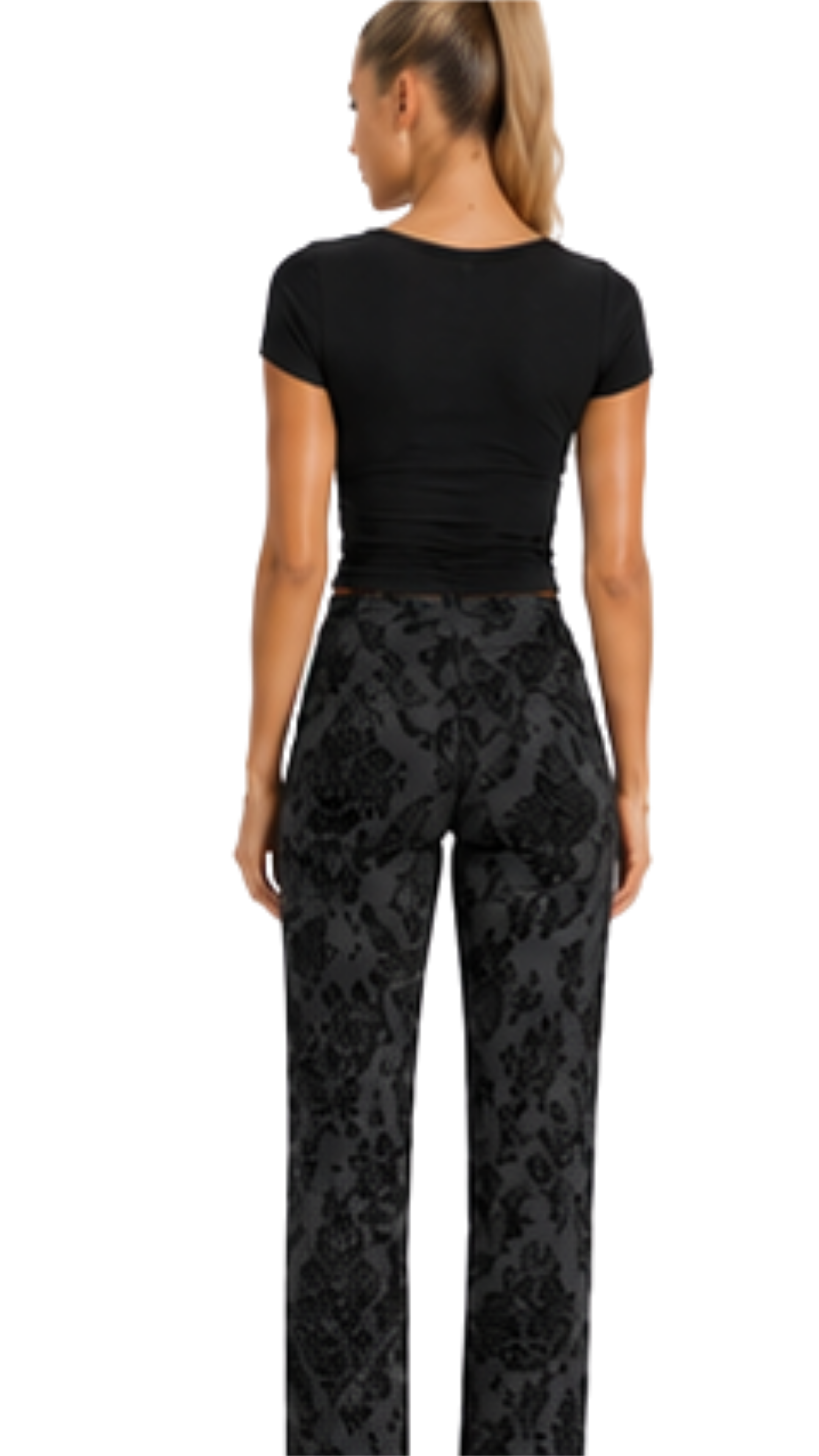 Valley of the Moon V-Neck Bodycon Women's T-Shirt