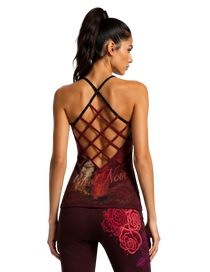 Pinot Pinup Women's Criss-Cross Open Back Tank Top