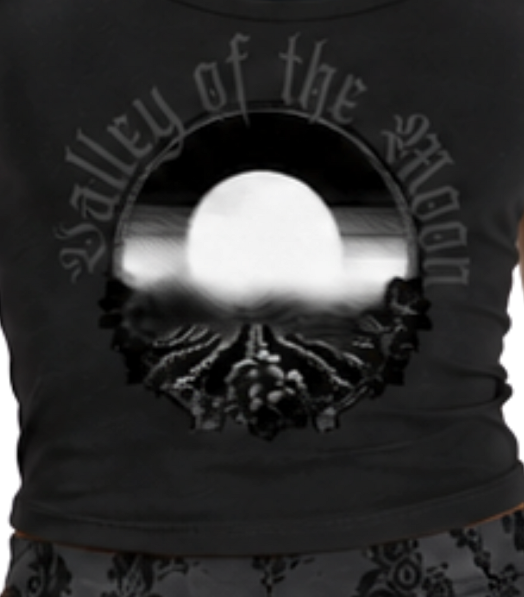 Valley of the Moon V-Neck Bodycon Women's T-Shirt