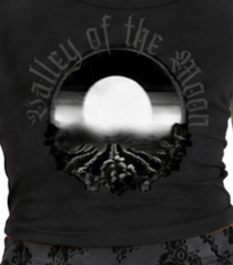 Valley of the Moon V-Neck Bodycon Women's T-Shirt