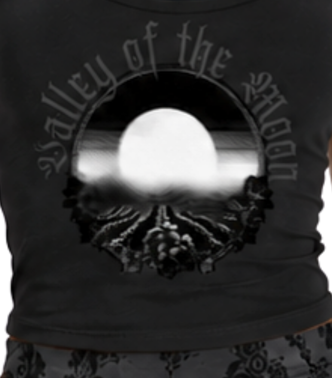 Valley of the Moon V-Neck Bodycon Women's T-Shirt