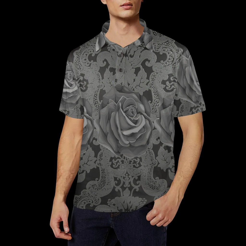 252 Men's All Over Print Polo Shirt (Model T55)