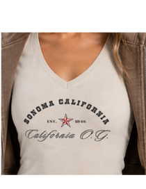 California O.G. Women's V-Neck Short Sleeve Dress
