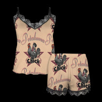 PETALUMA CHICK Women's Lace Camisole Pajama Set - Pajamas from e-joyer
