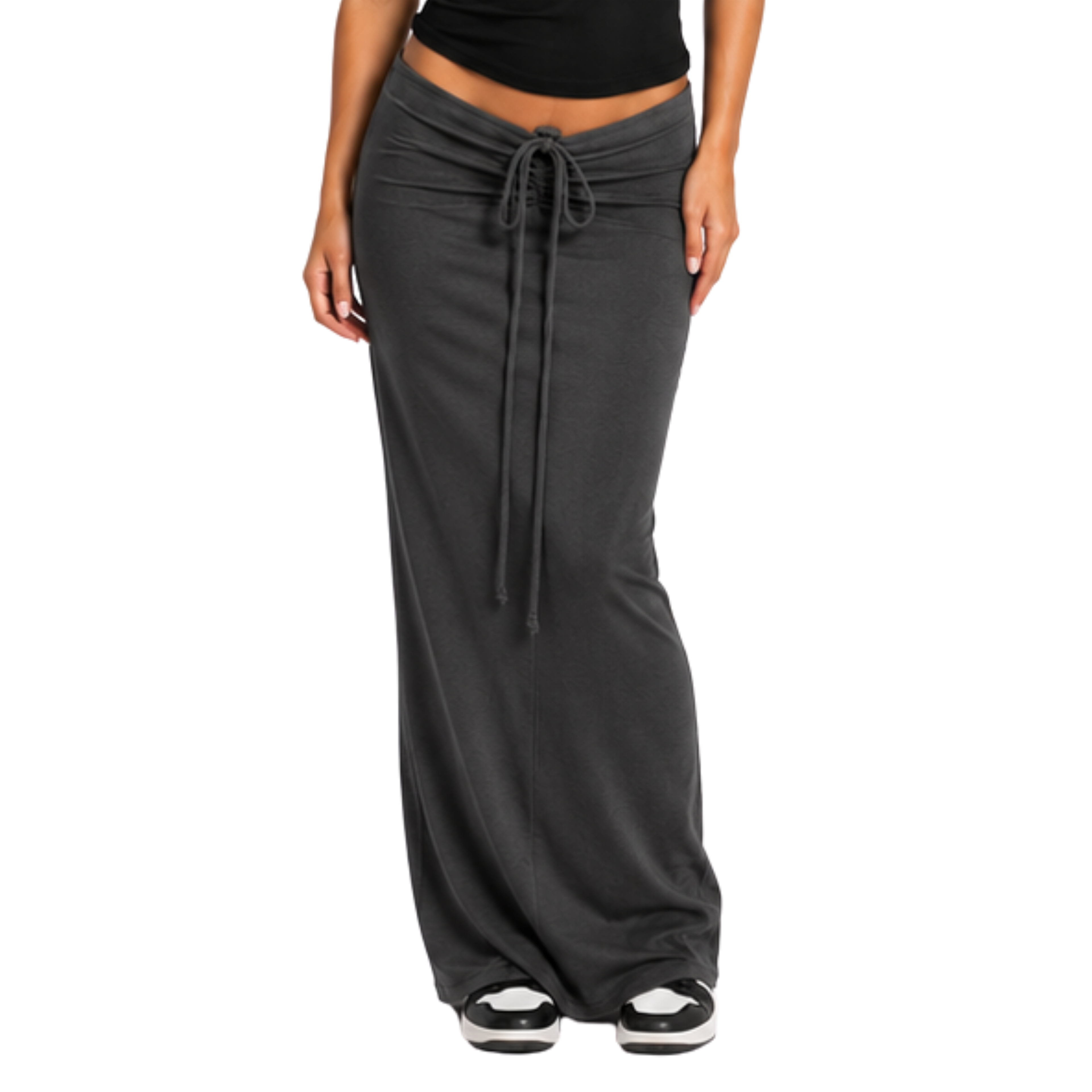 Sexy  Drawstring Maxi Skirt