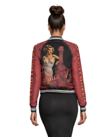 Pinot Noir Pinup Women's Bomber Jacket