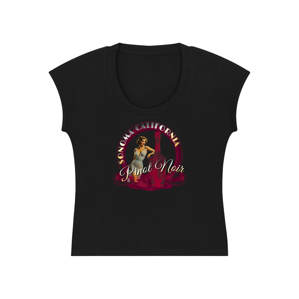 Pinot Noir Pinup Bodycon T-Shirt
