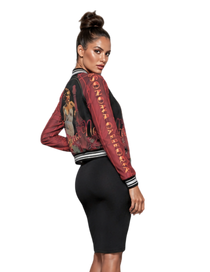 Pinot Noir Pinup Women's Bomber Jacket