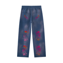 Unisex Sunfade Wide Leg Fleece Sweatpants