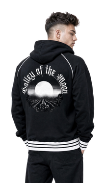 Valley of the Moon Men's Striped Trim Zip-Up Hoodie