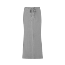 Drawstring Maxi Skirt