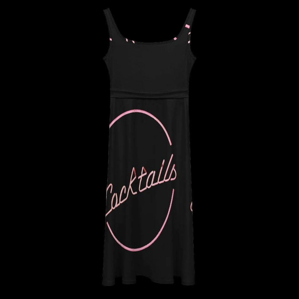 Cocktails Tie Waist Sleeveless Dress