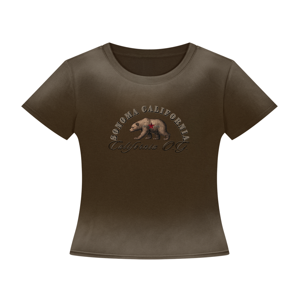 California O.G.  Bear Women’s Sunfade Washed T-Shirt