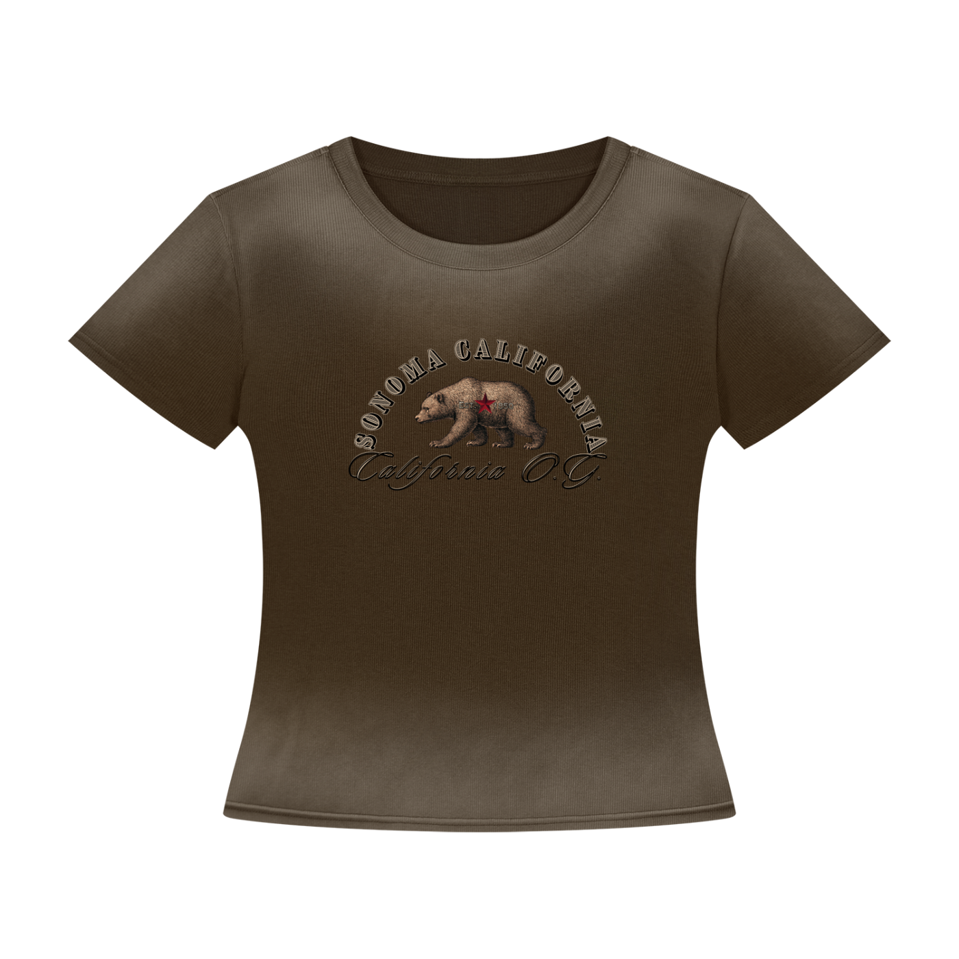 California O.G.  Bear Women’s Sunfade Washed T-Shirt