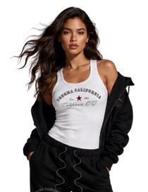 California O.G. Ribbed Racerback Tank Top