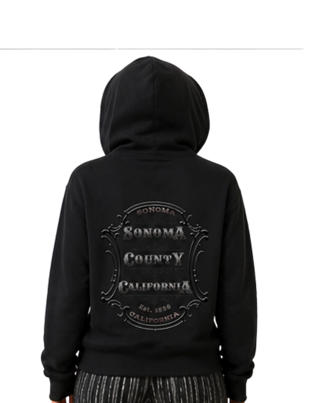 Sonoma County Emblem Women's Full Zip Hoodie