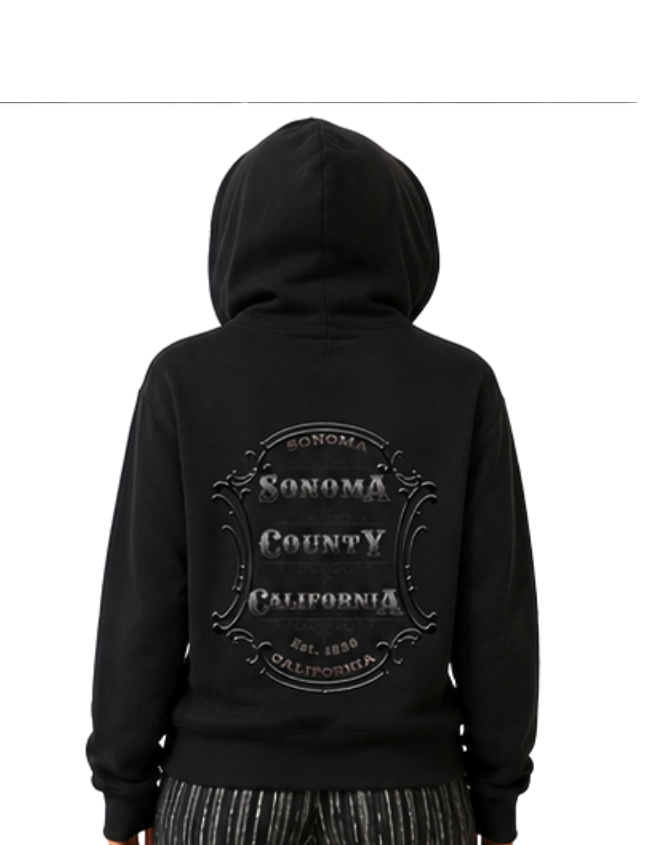 Sonoma County Emblem Women's Full Zip Hoodie