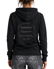 Sonoma County Emblem Women's Full Zip Hoodie