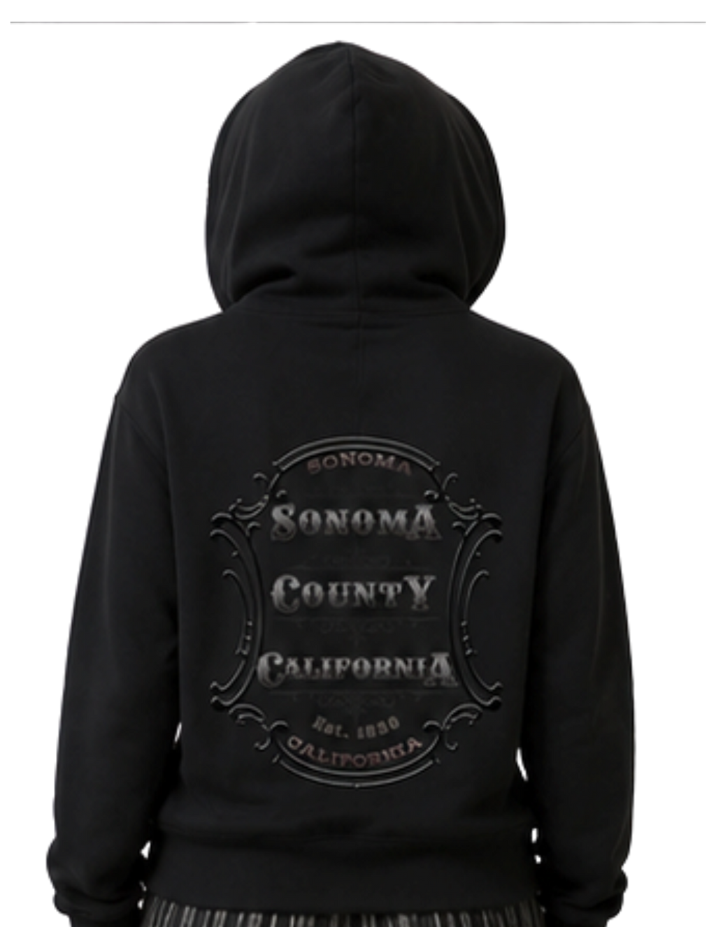 Sonoma County Emblem Women's Full Zip Hoodie