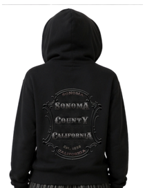 Sonoma County Emblem Women's Full Zip Hoodie