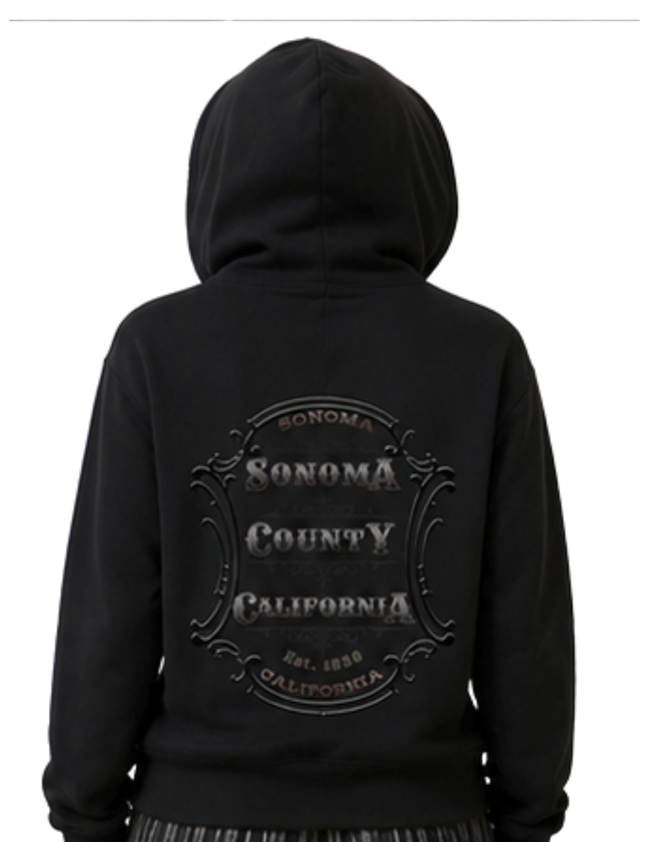 Sonoma County Emblem Women's Full Zip Hoodie