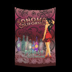Sonoma Wine Purely Alluring Wall Tapestry 40"x 60" - Decorative Tapestries from Artsadd
