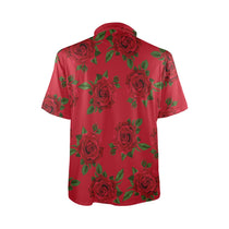 Rose Polo Men's All Over Print Polo Shirt (Model T55)