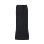 Drawstring Maxi Skirt