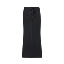 Drawstring Maxi Skirt