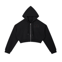 California O.G.  Women's  Cropped Zip-Up Hoodie