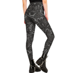 Black Paisley Women's High-Waist Legging
