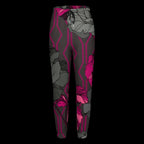 Geometric Gray Floral Print Sweatpants
